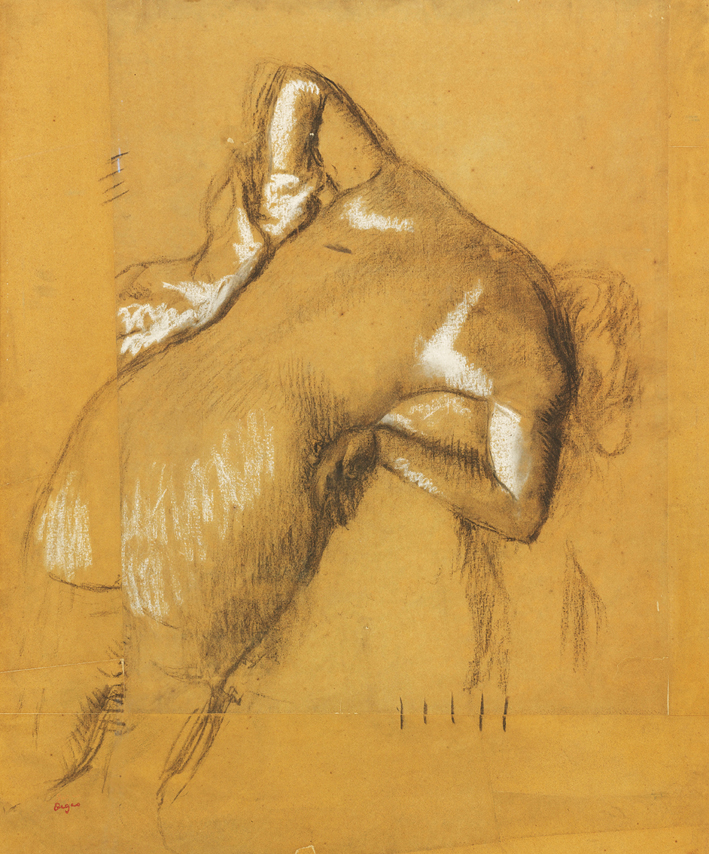  Degas - Femme nue debout, s'essuyant, c1895